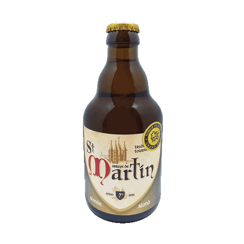 ПИВНОЙ НАПИТОК  Abbaye de ST. Martin Blond АБЕЙ ДЕ СЕН МАРТЕН БЛОНД  стекло 330 мл
