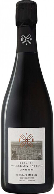 Шампанское  Rousseaux-Batteux  Verzenay Grand Cru  Les Grandes Voyettes    2016  750 мл