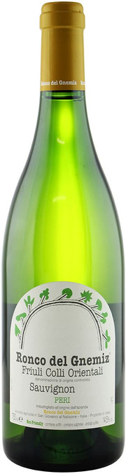 Вино Ronco Del Gnemiz, Sauvignon  Peri  Colli Orientali del Friuli DOC  Ронко Дель Гнемиц  Совиньон  Пери  2018  750 мл
