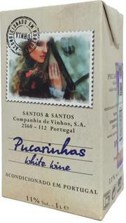 Вино Santos & Santos, "Pucarinhas" White medium-sweet, "Пукаринияш" Белое полусладкое,1 л