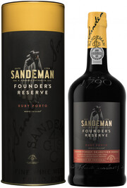 Портвейн Sandeman Porto  Founders Reserve  Douro DOP in tube  Сандеман Фаундерс Резерв в тубе 750 мл