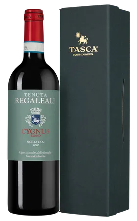 Вино Tasca d'Almerita Tenuta Regaleali Cygnus gift box  2020  750 мл