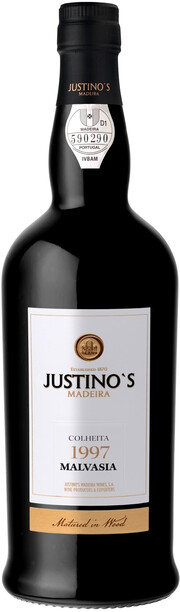 Вино Justino’s Madeira Colheita Malvasia Sweet Жустинос Мадейра Колейта Мальвазия Свит 1997 750 мл