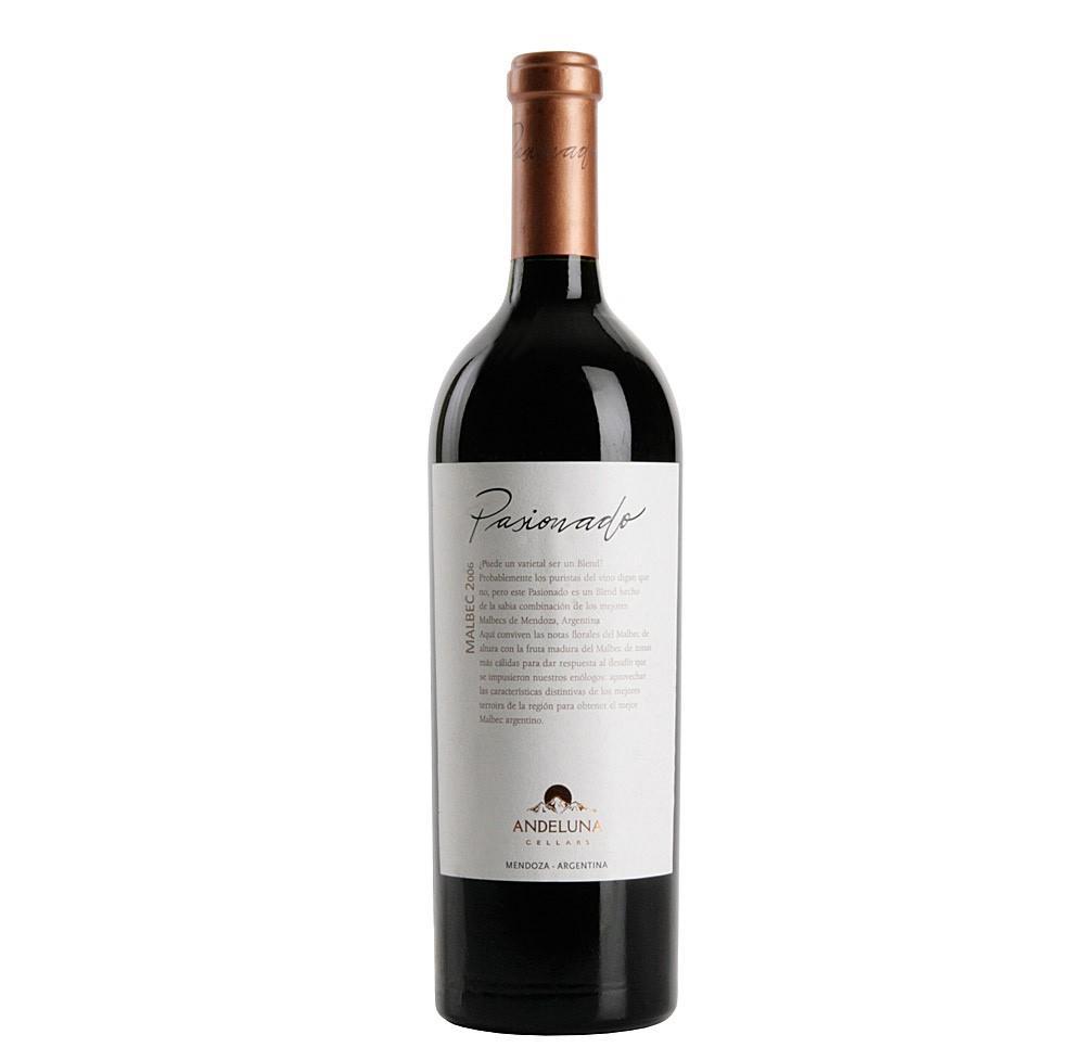 Вино Malbec Pasionado Mendoza Andeluna Мальбек  Пасионадо Мендоза Анденуло 2014 750 мл