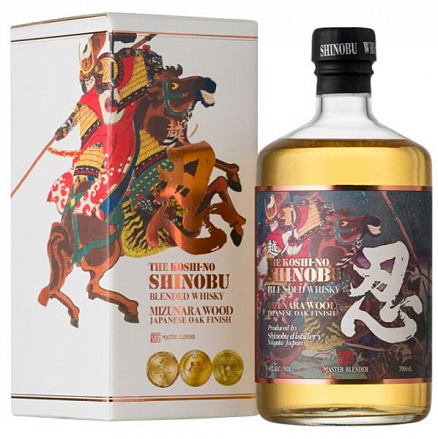 Виски Shinobu Blended Whisky Mizunara Oak Finish gift box 700 мл
