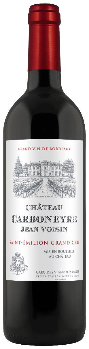 Вино  Château Carboneyre Jean Voisin Saint-Emilion Grand Cru  Шато Карбонеир Жан Вуазен. Сент-Эмильон Гран Крю  2012 750 мл