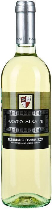 Вино белое сухое "Poggio Ai Santi" Trebbiano D’Abruzzo "Поджо Ай Санти" Треббьяно Д'Абруццо 2019 750 мл