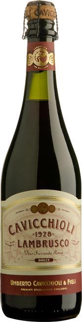 Игристое вино Cavicchioli Lambrusco Rosso  750 мл
