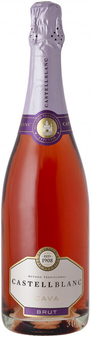 Игристое вино Castellblanc Brut Rosado Cava DO  750 мл