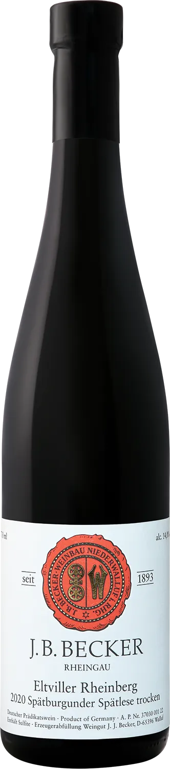 Вино J.B. Becker Spatburgunder Eltviller Rheinberg Spatlese Rheingau  2020  750 мл