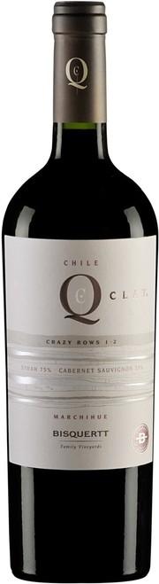 Вино Bisquertt Q Clay Crazy Rows 1-2 Colchagua Valley DO Кью Клэй Крейзи Раус 1-2  2014  750 мл