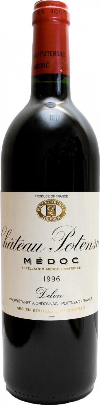 Вино Chateau Potensac Medoc AOC Cru Bourgeois Шато Потенсак Медок Крю Буржуа 1996  750 мл