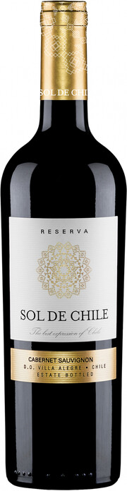 Вино Sol de Chile Cabernet Sauvignon Reserva  Соль де Чили Каберне Совиньон Ресерва 750 мл П