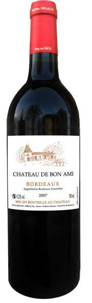 Вино Vignobles Regaud Виньобль Рего AOC Bordeaux Chateau de Bon Ami Шато де Бон Ами 2014 750 мл