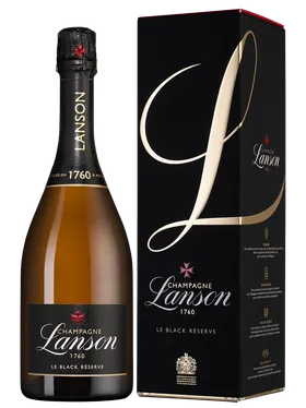 Шампанское Lanson Le Black Reserve Brut gift box 750 мл