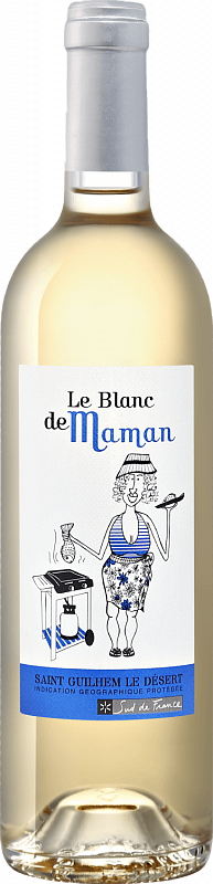 Вино Vignobles des 3 Châteaux Le Blanc de Maman Saint Guilhem le Désert IGP Винобль де  3  Шато  Ле Блан де Маман  Сен-Гийом-Ле-Дезер 2018 750 мл