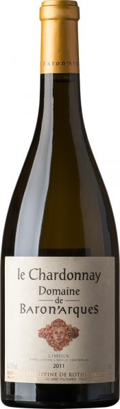 Вино Domaine de Baron'Arques Limoux Le Chardonnay  AOC Домен де Барон'Арк Лиму Ле Шардонне 2011  750 мл