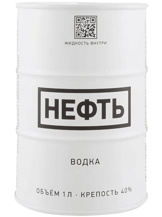 Водка Neft White Barrel  1 л