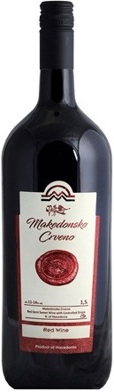 Вино Tikves, Makedonsko Crveno  Тиквеш, Македонско Чрвено  1500 мл