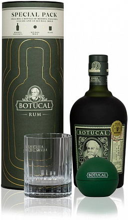 Ром  Botucal Reserve  Exclusiva   в тубе со стаканом и формочкой для льда  700 мл