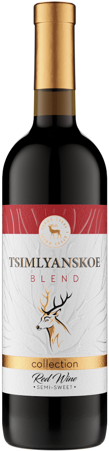 Вино  Цимлянское Бленд красное полусладкое 2022 750 мл 12,5 %