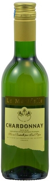 Вино La Maridelle Chardonnay   Ля Маридель Шардоне  белое сухое 250  мл