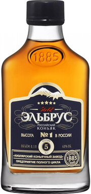 Коньяк ККЗ  Эльбрус  5-летний  100 мл