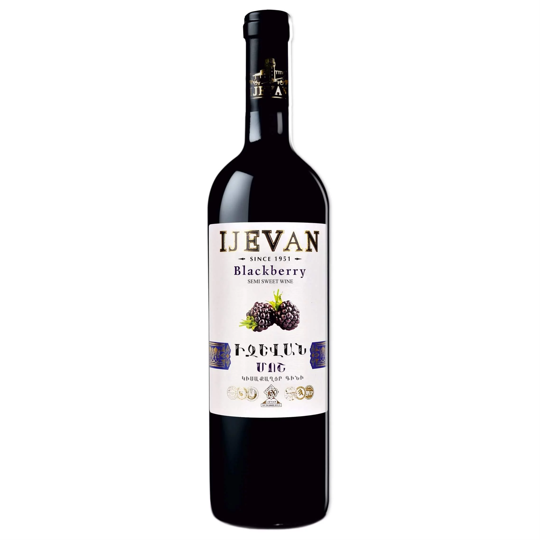 Вино Иджеван Ежевика полусладкое  750 мл