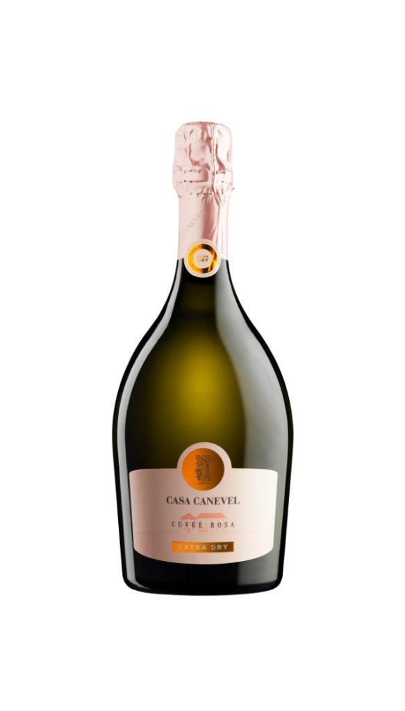 Игристое вино  Casa Canevel Cuvee Rosa Extra Dry   Каза Каневел Кюве Роза Экстра Драй игр роз сух 750 мл