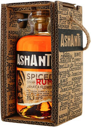 Ром  Ashanti  Spiced  Ашанти Спайсд  в подарочной коробке 38% 700 мл