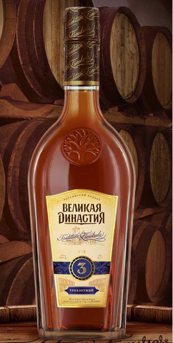 Коньяк  Великая Династия  трехлетний 500 мл