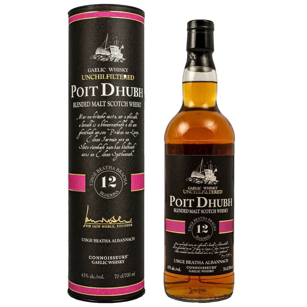 Виски Poit Dhubh 12 Years Old Blended Malt Scotch  700 мл