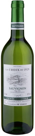 Вино FDL, "La Croix du Pin"   Sauvignon  Pays d'Oc IGP, "Ля Круа дю Пэн" Совиньон 2017 750 мл