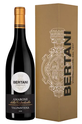 Вино Bertani Amarone Della Valpolicella Valpantenal DOCG gift box  2020  750 мл 15,5%
