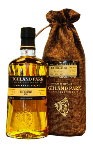 Виски Highland Park Single Cask Series The Russian Soul 12 Years  Хайленд Парк Сингл Каск Сериес Рашн Соул   12-летний в подарочной сумке 700 мл