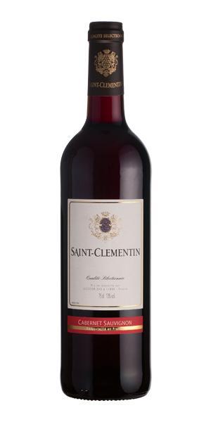 Вино  Saint-Clementin  Cabernet Sauvignon  rouge sec  Сэн-Клементэн  Каберне Совиньон   750 мл