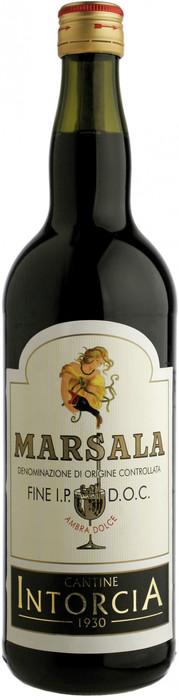 Вино  ликерное Cantine Intorcia  Marsala Fine I.P. Sweet DOC  1000 мл