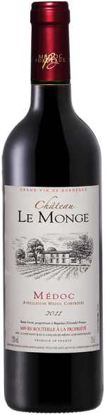 Вино Château Le Monge Médoc  2019 750 мл
