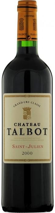 Вино Chateau Talbot St-Julien AOC 4-me Grand Cru Classe  2000 750 мл