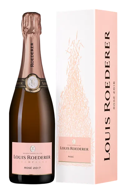 Шампанское Louis Roederer Brut Rose AOC Grafika gift box  2017  750 мл