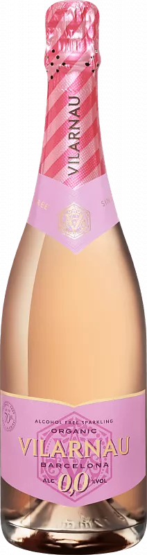 Игристое вино  безалкогольное  Vilarnau  Brut  Organic  Rose    750 мл  0%