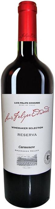 Вино красное сухое Luis Felipe Edwards, "Reserva" Carmenere, Луис Фелипе Эдвардс, "Ресерва" Карменере 2018 750 мл