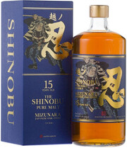 Виски  Shinobu Pure Malt 15 Years Old  Mizunara Japanese Oak Finish  gift box   700 мл