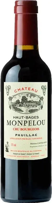 Вино Chateau Haut-Bages Monpelou Pauillac AOC  2017  375 мл