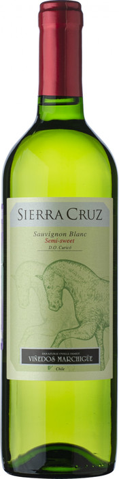 Вино Sierra Cruz Sauvignon Blanc Semi-Sweet  Сьерра Круз Совиньон Блан Полусладкое 2018 750 мл