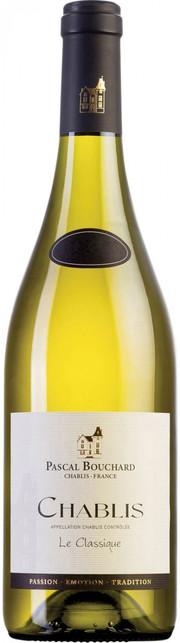 Вино Pascal Bouchard Le Classique Chablis  AOC Паскаль Бушар Ле Классик  Шабли 2015 750 мл