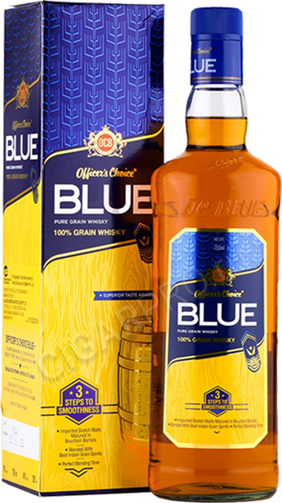 Виски Officers Choice Blue Pure Grain Whisky gift box  750 мл