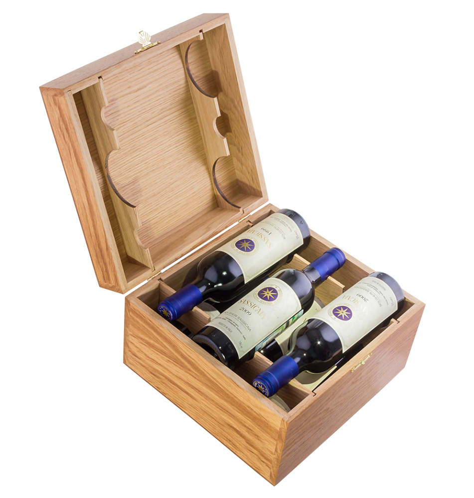 Винный набор Tenuta San Guido Sassicaia set of 6 bottles Сассикайя  набор из 6 бутылок  ( по  2 шт - 2008,  2009, 2010 ) по 750 мл