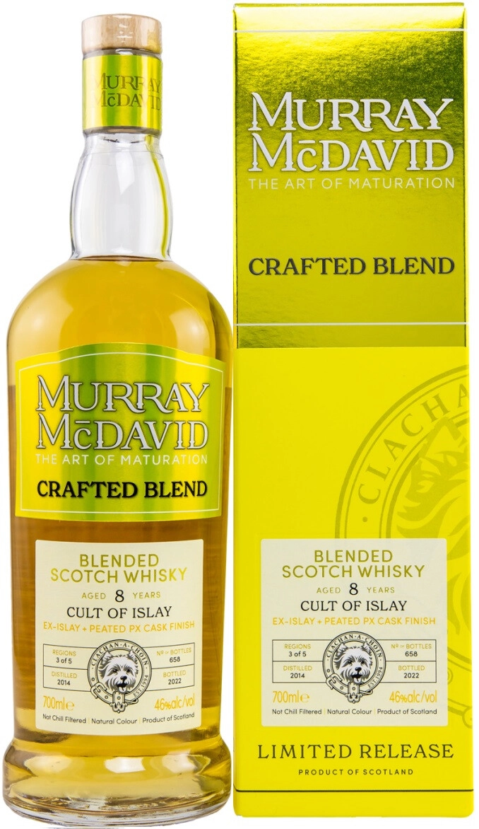 Виски Murray McDavid Crafted Blend Cult of Islay 8 Years Old gift box 700 мл 46%