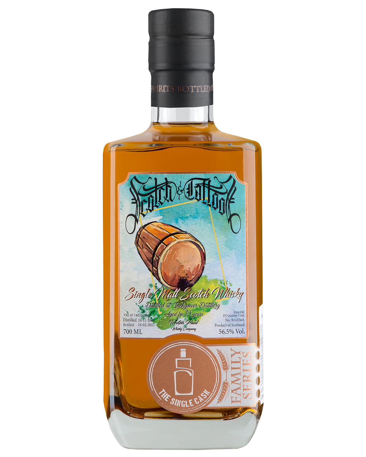 Виски Scotch & Tattoos Inchgower Cask №814356A 13 Years Old  700 мл 